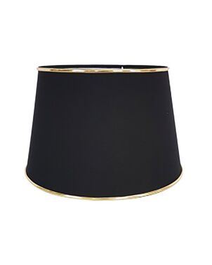 Black lampshade with gold trim S 25 cm