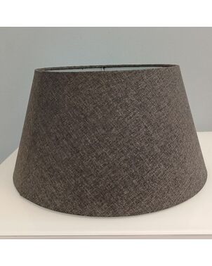 Lampshade in New York style glamor gray cone 35 cm DRUM OS24