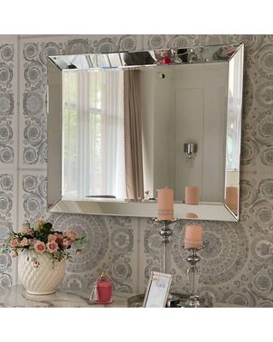 Decorative mirror in New York glamor style MIRROR IN A MIRROR FRAME OUTLET