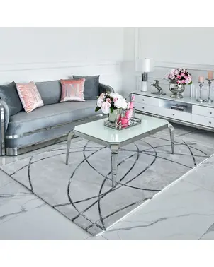 Szary dywan glamour STRIPES SILVER