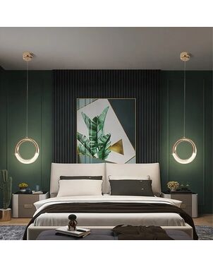 Crystal chandelier, glamor pendant lamp, gold, round, designer, exclusive, single, above the island ROUND SINGLE