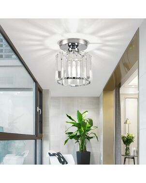 Glamor lamp, silver, ceiling, designer, exclusive, single, glass shade, STARS S light point