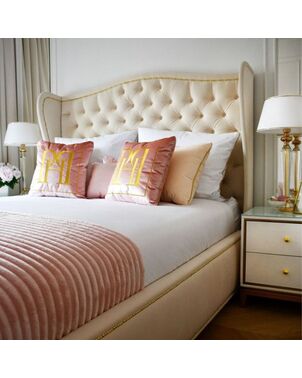 Glamour upholstered bed quilted VALENTINO