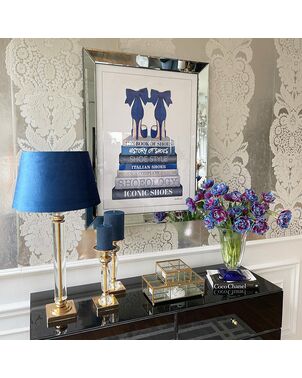 The image in the mirrored frame stylish modern SHOE STYLES Amanda Greenwood OUTLET