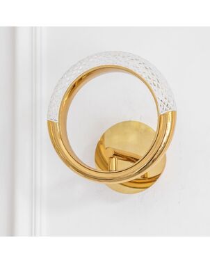 Gold, round crystal, glamor, modern wall lamp, ROUND wall lamp