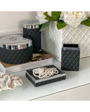 Black toothbrush holder Portia tumbler Lene Bjerre