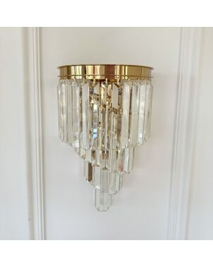 Crystal, gold, glamor wall lamp, DIAMOND wall lamp