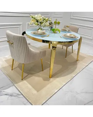 Dywan beżowy nowoczesny glamour QUADRO