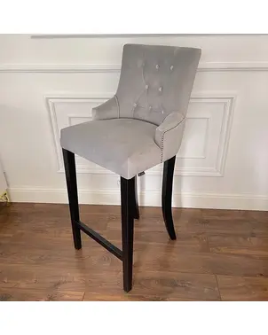 Hoker glamour tapicerowany pikowany barowy nowoczesny do jadalni TIFFANY OUTLET