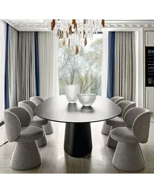 Nowoczesne tapicerowane krzesło designerskie obrotowe DOLCE