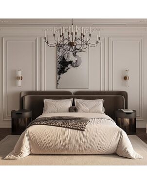 Exclusive modern upholstered bed SERENA