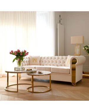 New York glamour sofa modern AVIATOR GOLD