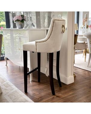 Stool glamour upholstered quilted bar modern dining room TIFFANY