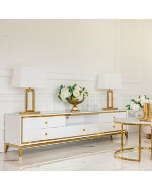 Glamour high gloss white gold Lorenzo L Gold