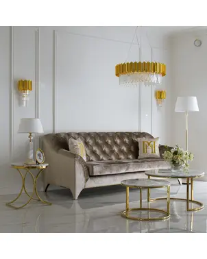 Glamor upholstered sofa, quilted, classic, exclusive PRADA OUTLET