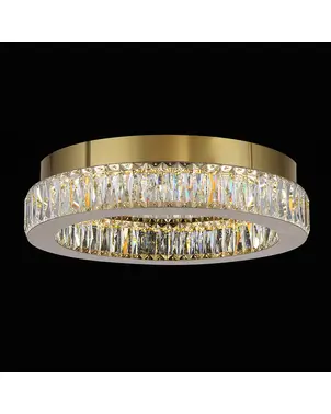 Plafon kryształowy złoty, lampa sufitowa glamour nowoczesna CRYSTAL 50 cm
