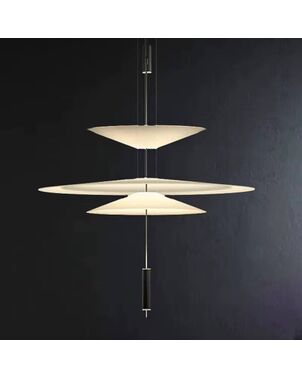Modern designer pendant lamp with a black finish, PLATER