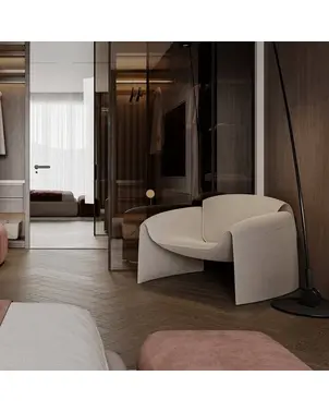 Designerski skórzany fotel nowoczesny  SPIDER