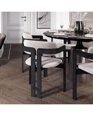 Modern designer wooden chair with upholstery, FOREST