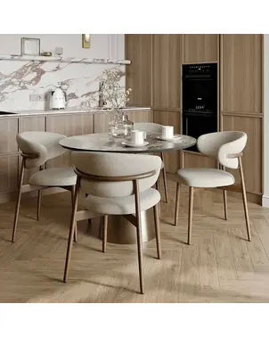 Designerskie nowoczesne krzesło drewniane do jadalni OLIVIA