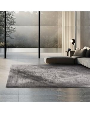 Exclusive modern anthracite rug for the living room or study, RITZ