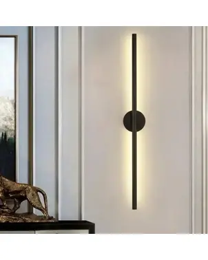 Modern Black Oblong Metal Wall Sconce MODERN