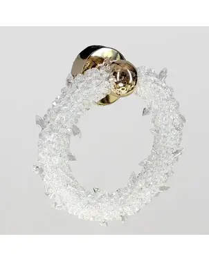 Crystal Modern Gold Wall Lamp, Luxury Wall Lamp Ring ICE ROUND