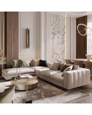 Modern, exclusive, convertible corner sofa SOHO