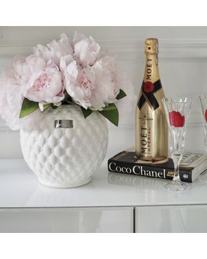 Ceramic pot Rosabelle Flower Lene Bjerre white