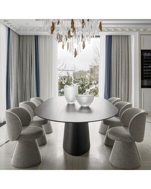 Nowoczesny stół drewniany rozkładany na jednej nodze MODENA