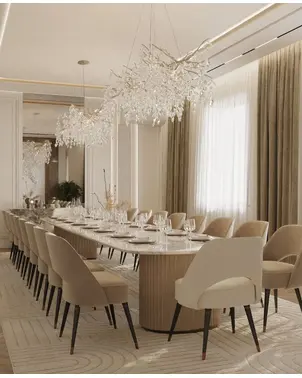 Krzesło glamour, nowoczesne, tapicerowane, do jadalni, do salonu, do biura, wygodne, półokrągłe CARDINALE 2