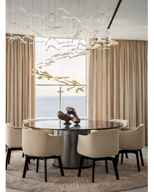 Nowoczesne krzesło skórzane designerskie tapicerowane MODERN