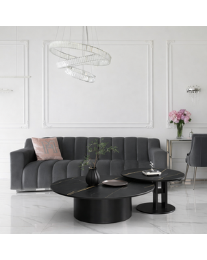 Ekskluzywny stolik kawowy TWEEN BLACK​ w nowoczesnym stylu włoskim