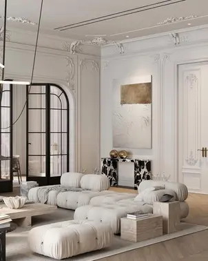 Glamor sofa, modern, modular, corner, for the living room, designer corner sofa boucle NICEA