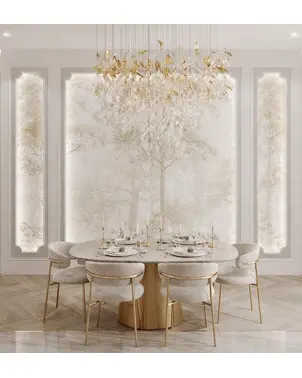 Krzesło w stylu włoskim złote beżowe nowoczesny design JULIA