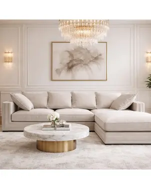 Aksamitny narożnik, nowoczesna kanapa narożna z funkcją spania i kedrą  NERO