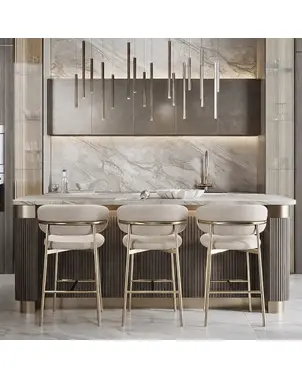 Hoker w stylu włoskim beżowy złoty nowoczesny desing JULIA