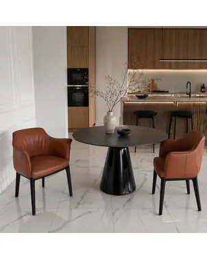 Nowoczesne krzesło skórzane designerskie tapicerowane MODERN