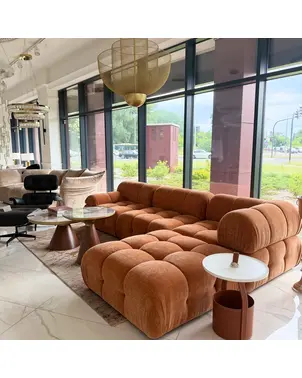 Nowoczesna sofa modułowa aksamitny narożnik NICEA