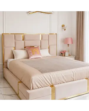 Zdjęcie łóżka bez materaca w ofercie Primavera Home w eleganckim stylu.