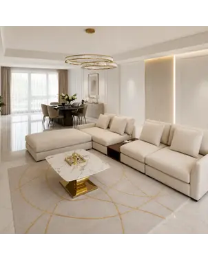 Modułowa sofa FIGARO w aranżacji salonu. Meble Primavera Home.