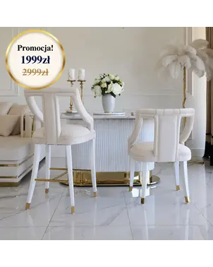 hoker nowoczesny tapicerowany w stylu pałacowym Palace od Primavera Home