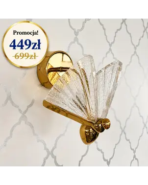 kinkiet złoty Motyl nowoczesne oświetlenie od Primavera Home