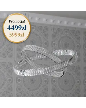 Żyrandol kryształowy srebrny Crystal L w promocji od Primavera Home