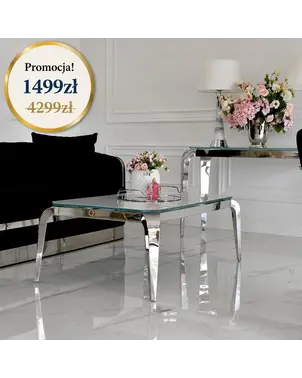 Nowoczesny stolik kawowy ELITE w minimalistycznym stylu. Meble od Primavera Home.