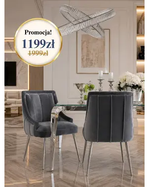 Krzesło DIANA Glamour otoczone innymi eleganckimi meblami, idealna aranżacja dla wymagających. Meble na zamówienie od Primavera Home.