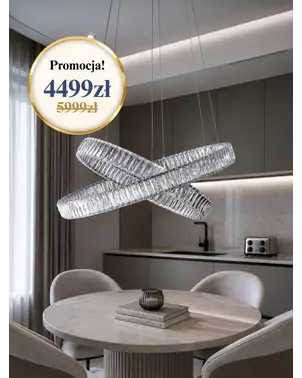 Zbliżenie na detale wykończenia Żyrandola Kryształowego Srebrnego Dwupoziomowego Crystal L. Ekskluzywne meble na zamówienie od Primavera Home.