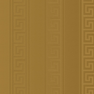 Wallpaper Versace Greek Key geometric style antique gold 