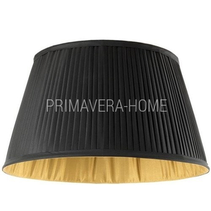 Black pleated glamor lampshade BOUILOTTE 50cm 