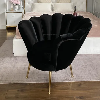 fotel glamour czarny